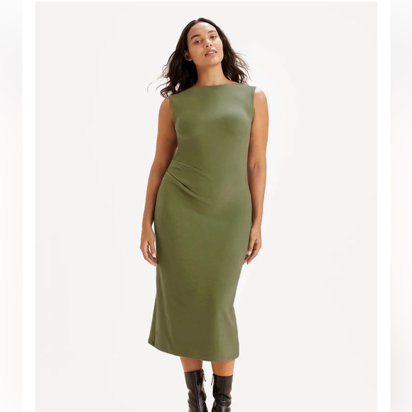 OGL Dresses & Skirts - COPY - OGL Anti-Bacteria Boatneck Midi Tank Dress